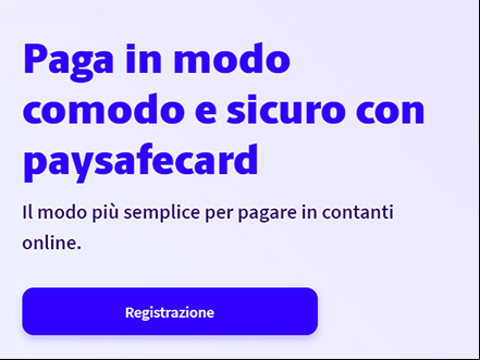 elenco di casino che accettano PaysafeCard