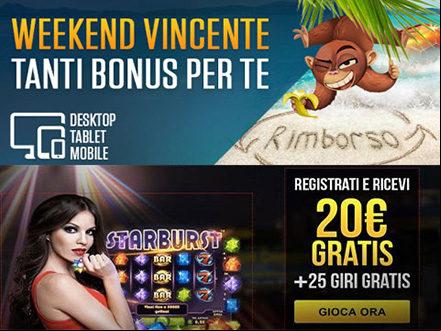 promozione Weekend Vincente di Netbet casino