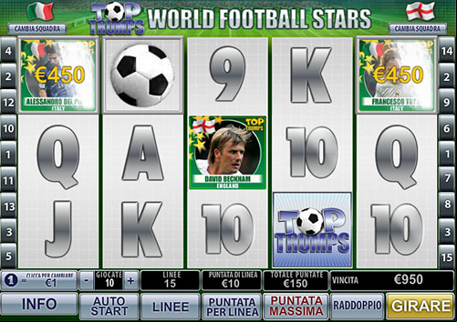 paytable della slot World Football Stars